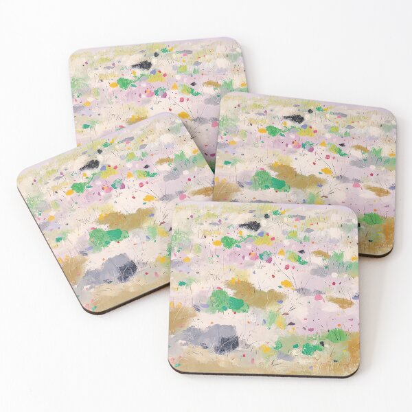 Item preview, The blooming mountain - abstract expressionism, ink and wash painting designed and sold by NeonCanvasDream.