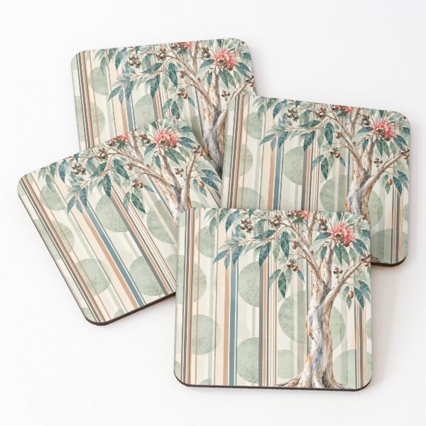 Item preview, Eucalyptus Tree and Sage Stripes designed and sold by TheMethod.