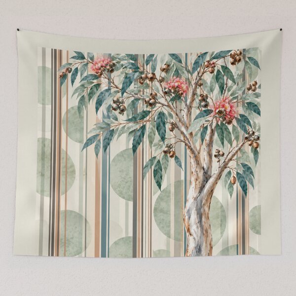 Item preview, Eucalyptus Tree and Sage Stripes designed and sold by TheMethod.