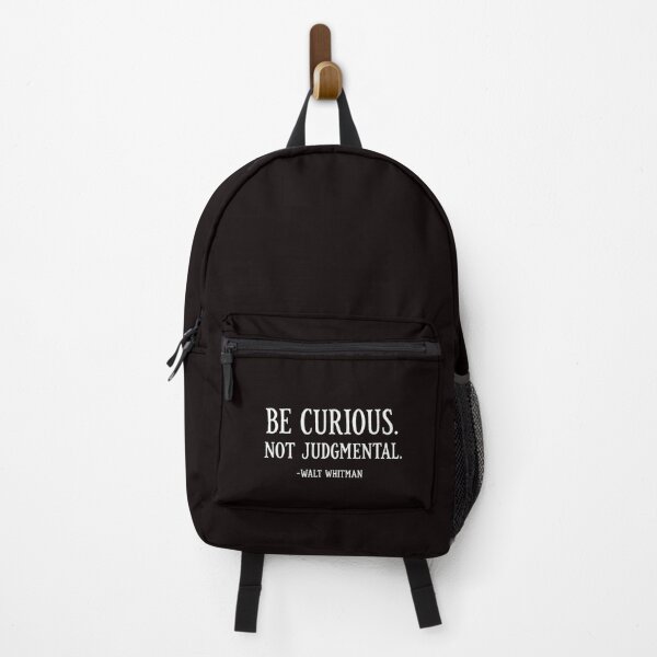 Item preview, Be Curious Not Judgmental Walt Whitman Quote designed and sold by Pocket-Pixel.