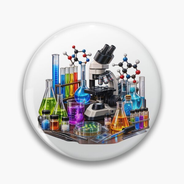 Item preview, Geek Chemistry Laboratory — Science Lab Microscope & Molecular Science designed and sold by builtforyou.