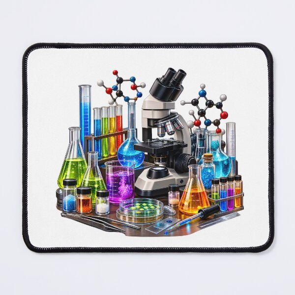 Item preview, Geek Chemistry Laboratory — Science Lab Microscope & Molecular Science designed and sold by builtforyou.