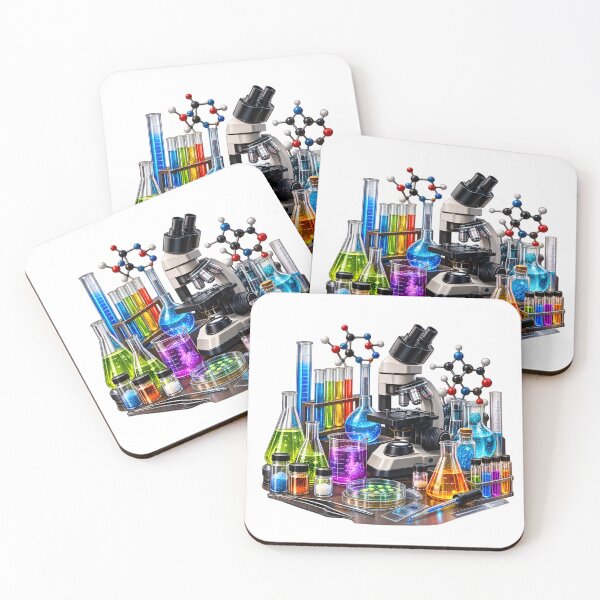 Item preview, Geek Chemistry Laboratory — Science Lab Microscope & Molecular Science designed and sold by builtforyou.