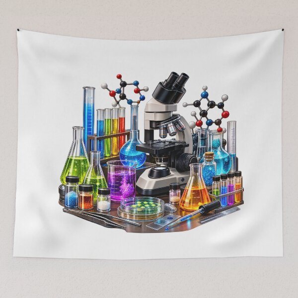 Item preview, Geek Chemistry Laboratory — Science Lab Microscope & Molecular Science designed and sold by builtforyou.