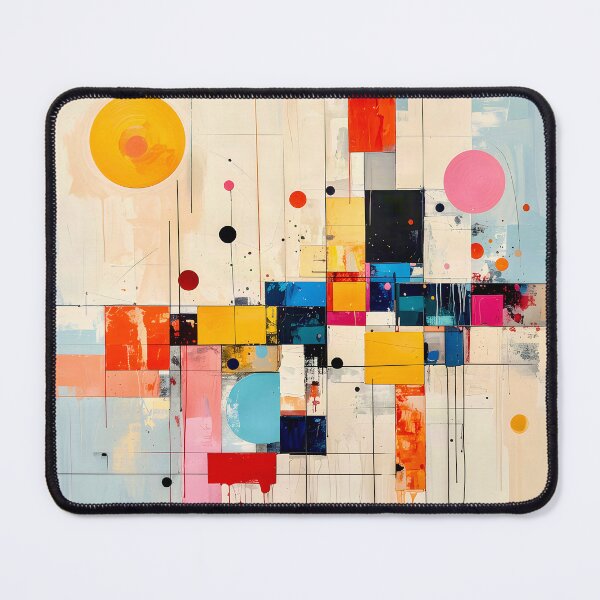 Item preview, Architectural Mid Century Geometric Abstract designed and sold by Vicky Brago-Mitchell®.
