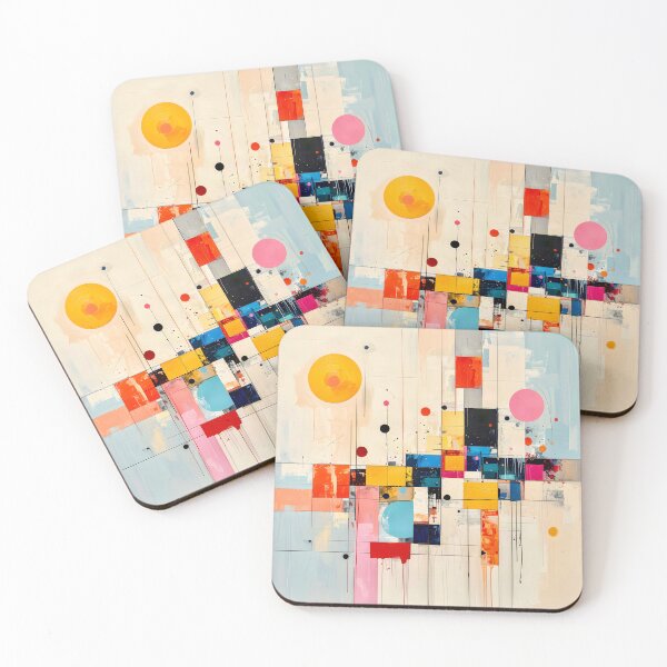 Item preview, Architectural Mid Century Geometric Abstract designed and sold by Vicky Brago-Mitchell®.