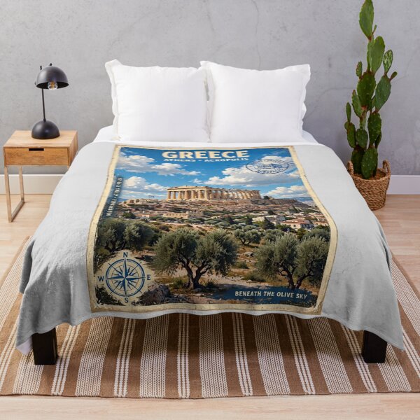 Item preview, Greece – Acropolis Athens Vintage Travel | Ancient Ruins & Mediterranean Beauty designed and sold by DibujandoPorfa.