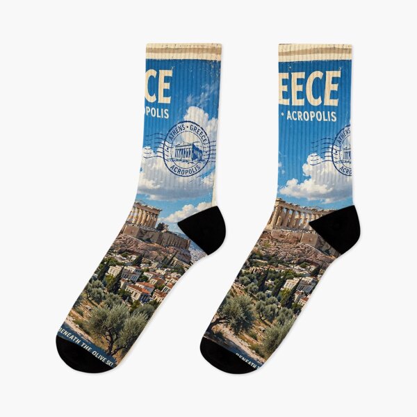 Item preview, Greece – Acropolis Athens Vintage Travel | Ancient Ruins & Mediterranean Beauty designed and sold by DibujandoPorfa.