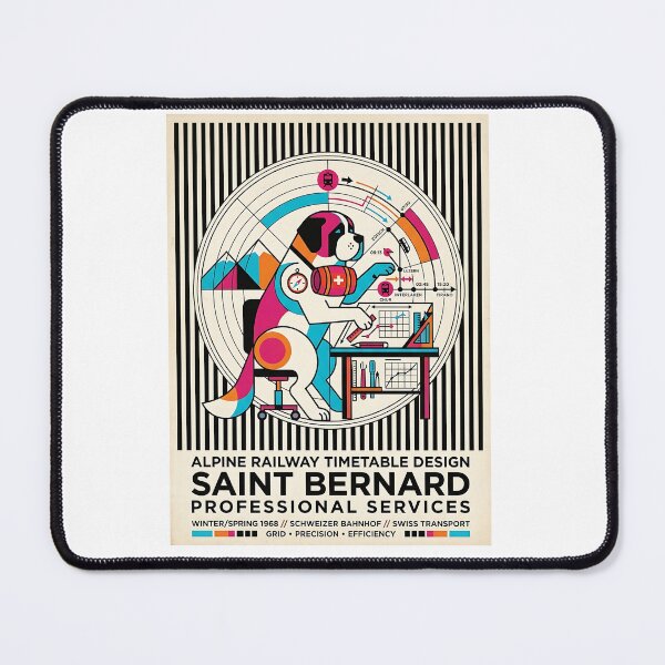 Item preview, Saint Bernard Railway Designer designed and sold by PictoVibe.
