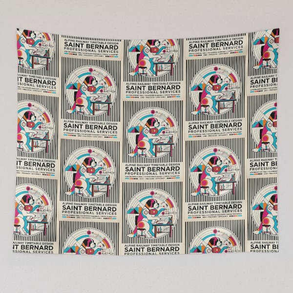 Item preview, Saint Bernard Railway Designer designed and sold by PictoVibe.
