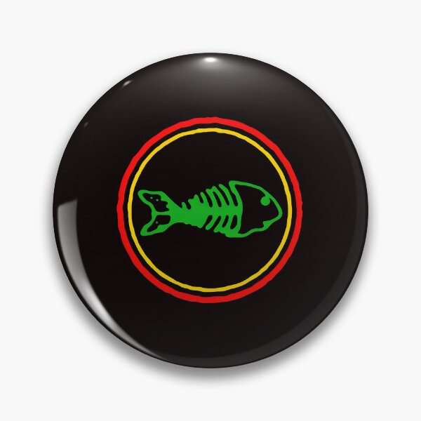 Item preview, Fish Skeleton Circle Emblem designed and sold by Pocket-Pixel.