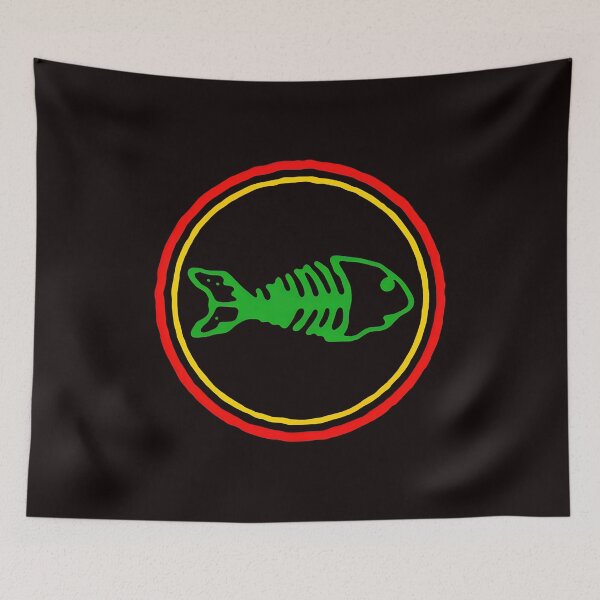 Item preview, Fish Skeleton Circle Emblem designed and sold by Pocket-Pixel.