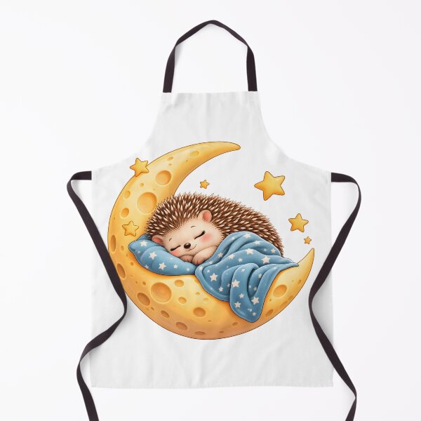 Item preview, Cozy Sleeping Hedgehog on the Moon designed and sold by TinyWeird.