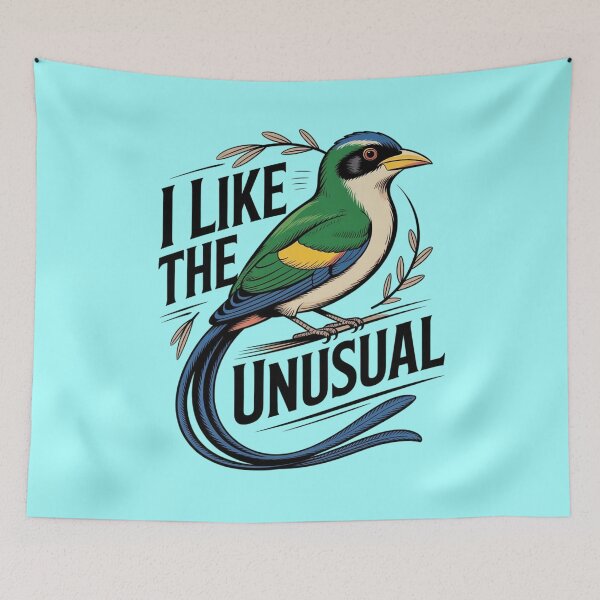 Item preview, Long-tailed Broadbill - I Like The Unusual designed and sold by Max Store.