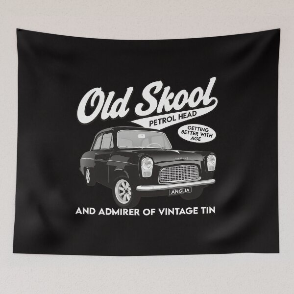 Item preview, Old Skool Petrol Head Anglia Vintage Vehicle designed and sold by Pocket-Pixel.