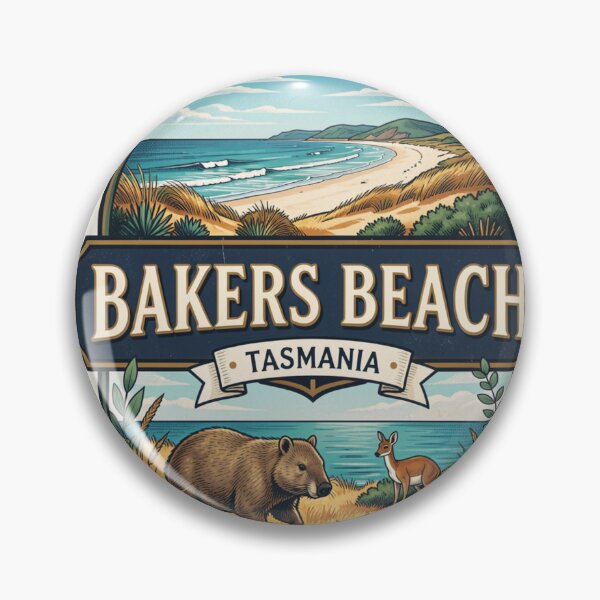 Item preview, Bakers Beach Sticker – Tasmania North Coast Design designed and sold by Random Designs.
