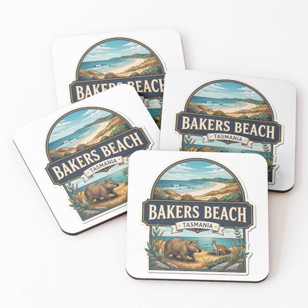 Item preview, Bakers Beach Sticker – Tasmania North Coast Design designed and sold by Random Designs.