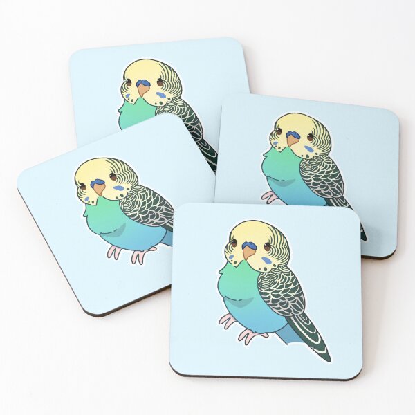 Item preview, Yellowface budgie male designed and sold by Blueberry-b1rd.