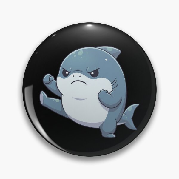 Item preview, Cute Kickboxing Shark designed and sold by Nature's Chibis.