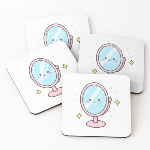 Item preview, Cute Standing Vanity Mirror Character with Sparkling Stars designed and sold by nuchz.