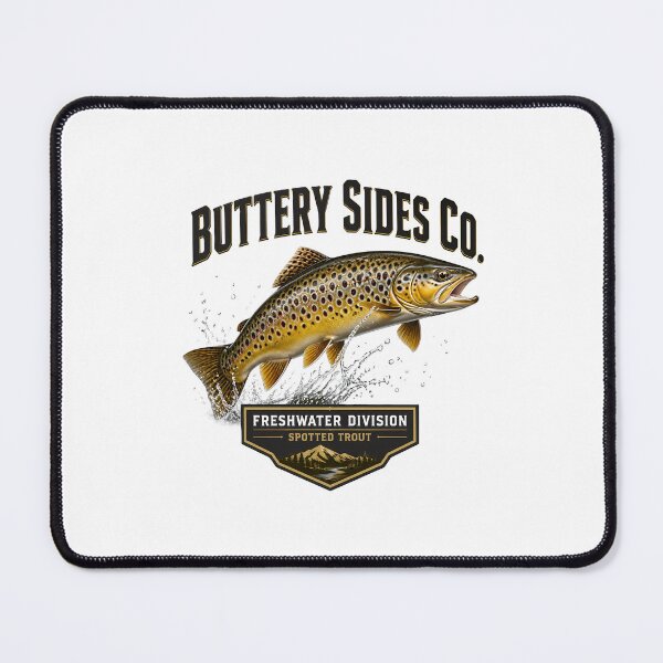 Item preview, Vintage Buttery Sides Co Brown Trout Graphic designed and sold by NobleCast .
