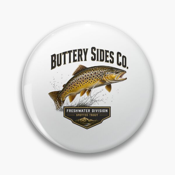 Item preview, Vintage Buttery Sides Co Brown Trout Graphic designed and sold by NobleCast .