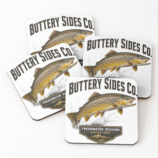 Item preview, Vintage Buttery Sides Co Brown Trout Graphic designed and sold by NobleCast .