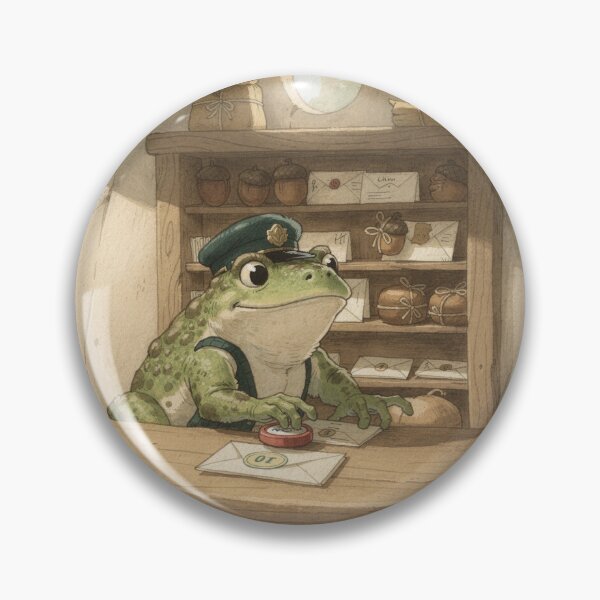 Item preview, Toad Running the Tiny Mushroom Post Office designed and sold by PictorialWhimsy.