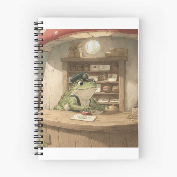 Item preview, Toad Running the Tiny Mushroom Post Office designed and sold by PictorialWhimsy.
