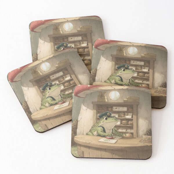 Item preview, Toad Running the Tiny Mushroom Post Office designed and sold by PictorialWhimsy.