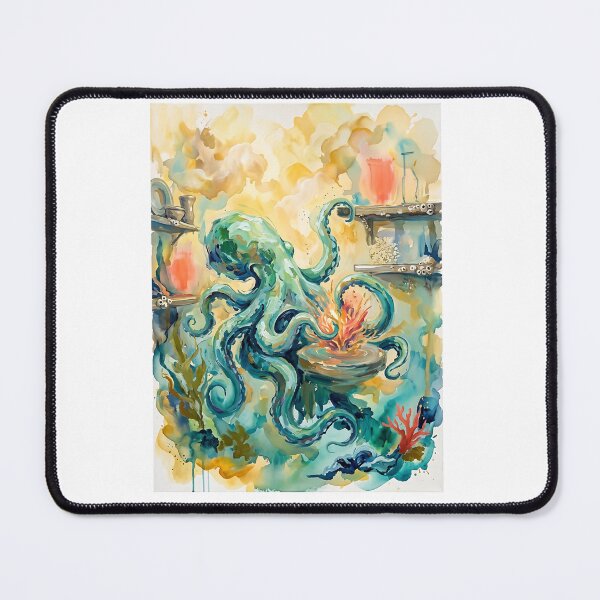 Item preview, Giant Pacific Octopus Coral Ceramicist designed and sold by PictoVibe.
