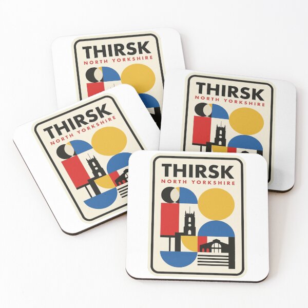 Item preview, Retro Thirsk Bauhaus Geometric Skyline designed and sold by k3rstman1.