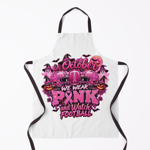 Item preview, in October We Wear Pink and Watch Football Breast Cancer designed and sold by QuiteOrbit.