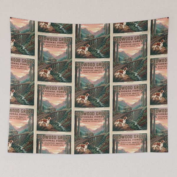 Item preview, Welsh Springer Redwood Tram Guide designed and sold by PictoVibe.
