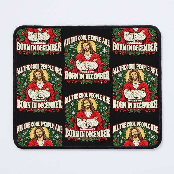Item preview, Cool People Are Born In December Funny Jesus Christmas Design designed and sold by CarlaKaise.