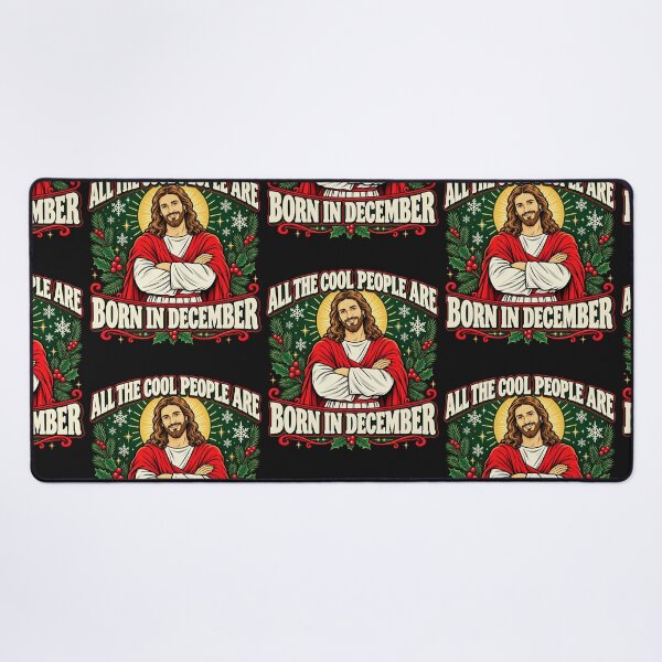 Item preview, Cool People Are Born In December Funny Jesus Christmas Design designed and sold by CarlaKaise.
