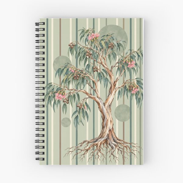 Item preview, Contained Eucalyptus Tree and Sage Stripes designed and sold by TheMethod.