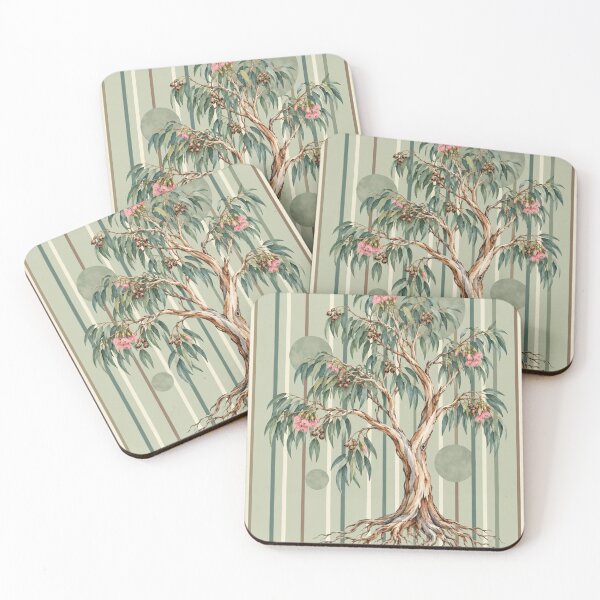 Item preview, Contained Eucalyptus Tree and Sage Stripes designed and sold by TheMethod.
