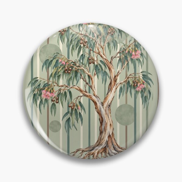 Item preview, Contained Eucalyptus Tree and Sage Stripes designed and sold by TheMethod.