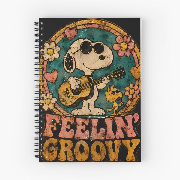 Aperçu de l'œuvre Peanuts Gang Band Feelin Groovy créée et vendue par Igotdesigned.