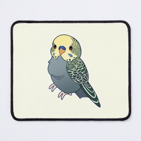 Item preview, Yellowface budgie grey male designed and sold by Blueberry-b1rd.