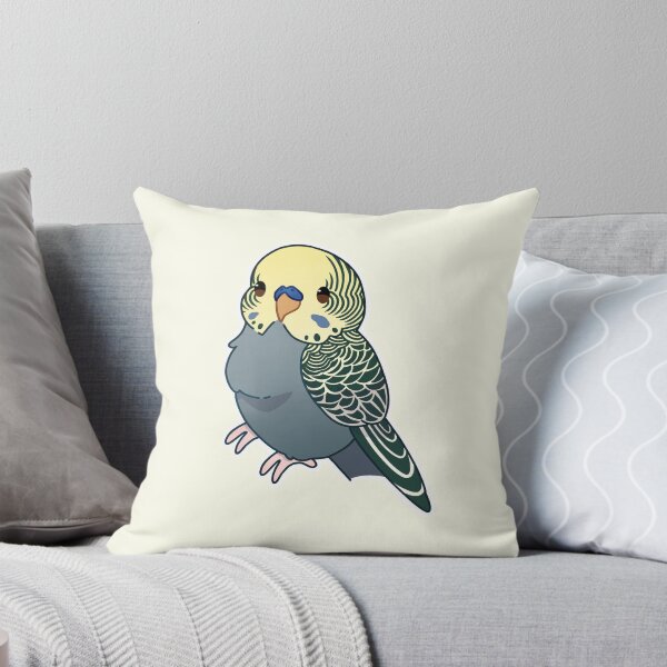 Item preview, Yellowface budgie grey male designed and sold by Blueberry-b1rd.