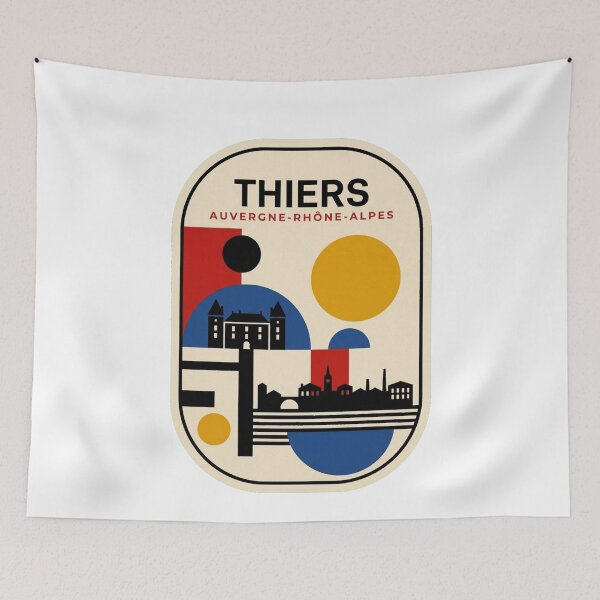 Item preview, Retro Thiers Bauhaus Geometric Skyline designed and sold by k3rstman1.