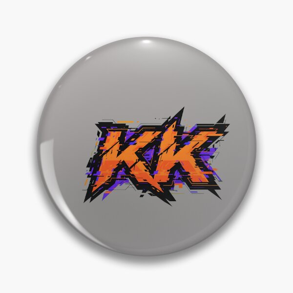 Item preview, Bold KK Initials Monogram Logo Design-5 designed and sold by DixieVonRueden.