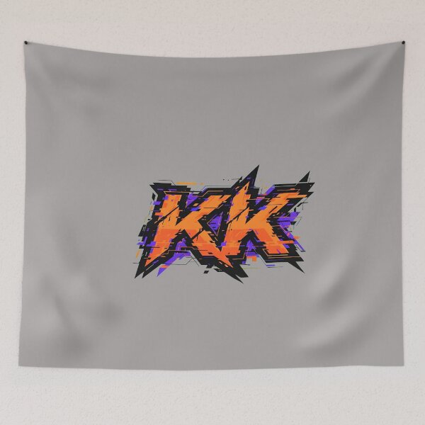 Item preview, Bold KK Initials Monogram Logo Design-5 designed and sold by DixieVonRueden.