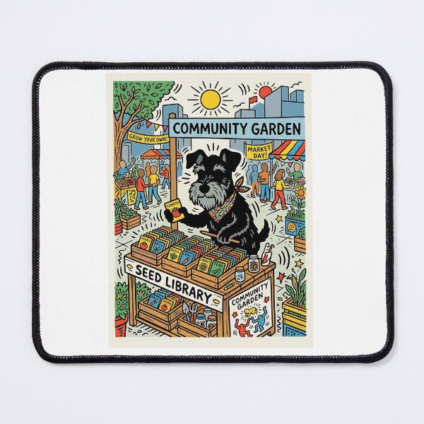 Item preview, Miniature Schnauzer Seed Librarian designed and sold by PictoVibe.