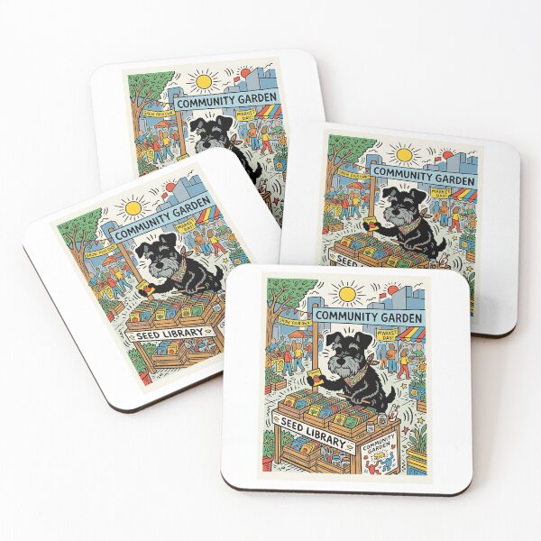 Item preview, Miniature Schnauzer Seed Librarian designed and sold by PictoVibe.