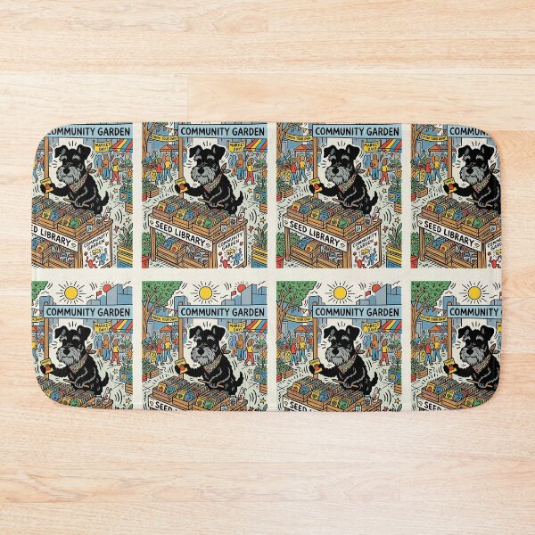 Item preview, Miniature Schnauzer Seed Librarian designed and sold by PictoVibe.