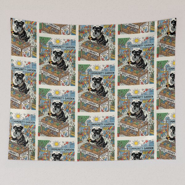 Item preview, Miniature Schnauzer Seed Librarian designed and sold by PictoVibe.