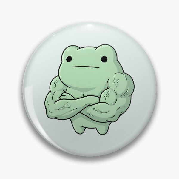 Item preview, Cute Kawaii Muscular Frog designed and sold by pixellm.